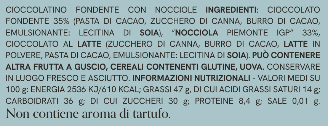 Ingredienti Tartufo Regale